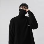 Свитер унисекс черный Mpux, черный - фото 7