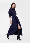 Платье GAP GAPSTUDIO POPLIN BELTED MAXI SHIRTDRESS, Navy Uniform/Dark-Blue Denim - фото 2