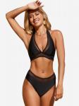 Cupshe Бикини-бралетт 'CAA12C3E185AA' в черном цвете - фото