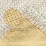 Коврик для ванной комнаты Boho, тканый коврик Tecture для спальни, коврик с бахромой Unique Bargains, серый - фото 4