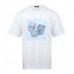 Футболка с принтом Pattern Printed VERSACE, белый - фото