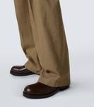 Плиссированные джинсовые брюки с широкими штанинами Dries Van Noten, Stone - фото 6