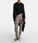 Кроссовки из кожи Jumbolace Rick Owens, Black/Milk/Milk - фото 3