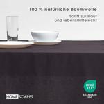 Скатерть Homescapes черный, 137/178 см - фото 2