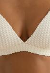 Топ бикини OYSHO BUBBLE-TEXTURE CROCHET TRIANGLE, Stone - фото 4