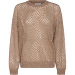 Свитер с декором Brunello Cucinelli, хаки - фото