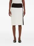 Юбка мини с контрастной вставкой Ferragamo, белый - фото 3