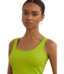 Топ Lauren Ralph Lauren Stretch Cotton Tank Top, Lime Chartreuse - фото 3
