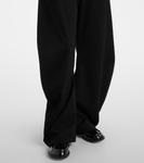 Широкие брюки средней посадки Acne Studios, черный - фото 5