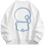 Свитшот унисекс Doraemon, темно-синий (на флисе) - фото