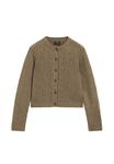 Кардиган Massimo Dutti BUTTONED RAGLAN SLEEVE, Khaki - фото 5