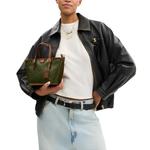 COACH Маленькая зеленая холщовая сумка - фото 5