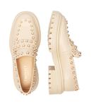 Мокасины женские Twin-Set с бусинами, бежевый - фото 4