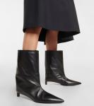 Кожаные ботильоны Jil Sander, черный - фото 4