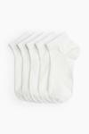 5 пар коротких носков H&M, белый - фото