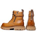 Жёлтые/Чёрные/Серые Мужские Ботинки YEDANI с Жёлтой Флисовой Подкладкой - фото 8