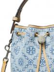 Сумка-ведро Tory Burch T Monogram, синий - фото 5