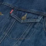 Куртка Levi's Quilted Lined Trucker, синий - фото 4