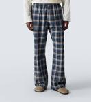 Широкие брюки из хлопка в клетку ERL, Blue - фото 3