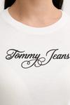 Хлопковый лонгслив Tommy Jeans, белый - фото 5