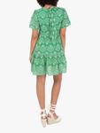 Вышитое платье мини с ярусами Lovedrobe, Green/ White - фото 4