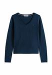 Джемпер Tommy Hilfiger V-NECK SOFT, Dark Night Navy/Dark Blue - фото 5