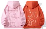 Свитшот Unisex BEENTRILL, Розово-розовый и Красно-оранжевый - фото