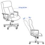 Вращающийся стул IKEA, цвет Murum golden-brown - фото 3