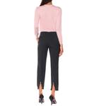 Укороченные шерстяные брюки Prada, серый - фото 3