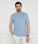 Поло Boss Green Paddy на трех пуговицах, синий - фото