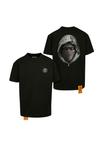 Футболка с принтом Forgotten Faces, черная - фото 3