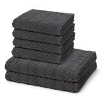 Набор полотенцев Ross, 50x100 см, темно-серый - фото