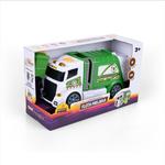 Зеленый мусоровоз Dumel City Fleet, звук - фото 7