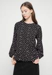 Блуза VILA VIGANNA TOP, Black /Black - фото 4