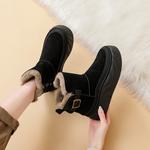 Ботинки женские DAPHNE зимние на платформе, черный - фото 17