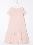 Ярусное платье с логотипом Douuod Kids, розовый - фото 2