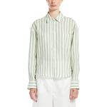Рубашка Weekend Max Mara Striped Button Up Shirt WEEKEND MaxMara, зеленый - фото 3