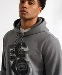 Мужская худи Revived Ecko Unltd, черный - фото 4