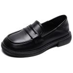 WEISHIBANGWEI Лоферы женские черные - фото