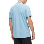 Футболка поло мужская синяя весна-лето 2023 HUGO BOSS - фото 4