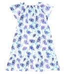 Хлопковое платье с цветочным принтом Vilebrequin, синий - фото 4