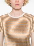 Футболка в полоску FRAME, коричневый - фото 5