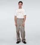 Клетчатые брюки широкого кроя Undercover, Beige Ck - фото 2