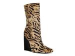 Ботинки Azalea Wang Notebook Bootie, Brown Tiger Print - фото