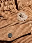 Вельветовые брюки Moncler, коричневый - фото 5