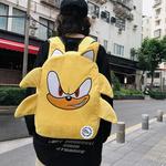 DIBEIJIA Debecca Plush Backpack Regular Unisex Black/Yellow/Blue - фото 5