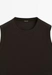 Топ SLEEVELESS Massimo Dutti, охра - фото 8