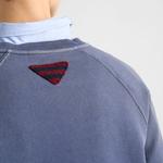 Хлопковый флисовый свитшот PRADA, синий - фото 8