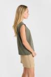 Топ Le Temps Des Cerises Marina, хаки - фото 3