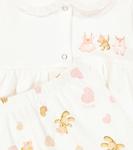 Детский комбинезон из шенилла с бантом Monnalisa, Panna - фото 3